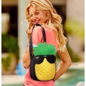 Victoria’s Secret PINK Lunch Cooler Shoulder Bag Pineapple With Sunglasses